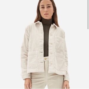 Everlane corduroy chore jacket in Ivory Coast